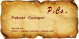 Pakner Csongor névjegykártya